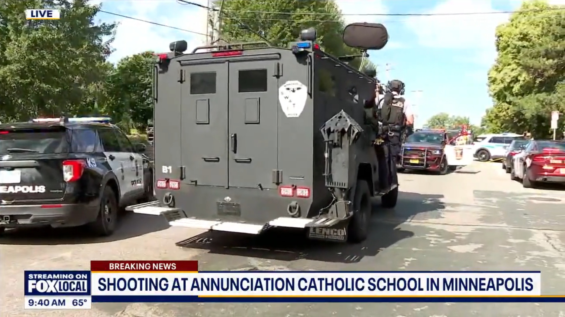 ÚLTIMA HORA: Tiroteo en escuela y parroquia católica de Minneapolis deja víctimas; situación continúa en desarrollo